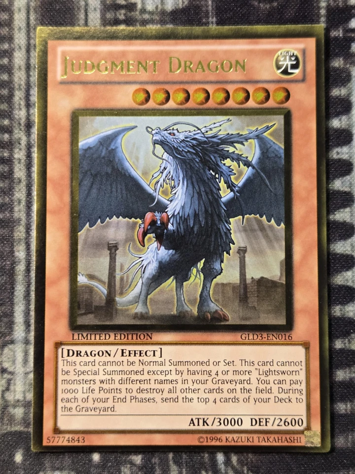 JUDGMENT DRAGON - Gold Rare NM Near Mint Limited Edition GLD3-EN016 - Image 1 of 1