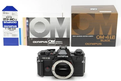 [COMO NUEVO con CAJA] Cuerpo de cámara fotográfica Olympus OM-4Ti negra 35 mm SLR de JAPÓN Foto 1 de 4