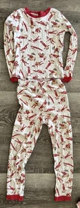 Juego de pijama temático de elfo en el estante para niños talla 8 100 % algodón 2 piezas POTTERY BARN KIDS - Imagen 1 de 5
