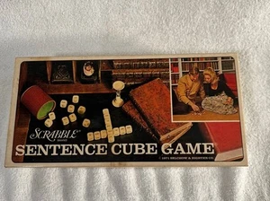 Vintage 70’s Scrabble Sentence Cube Game, Selchow Richter, Made In USA, Complete - Picture 1 of 5
