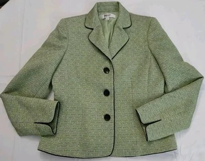Giacca blazer elegante verde separato Jones Studio bottoni 6 donna donna - Foto 1 di 10