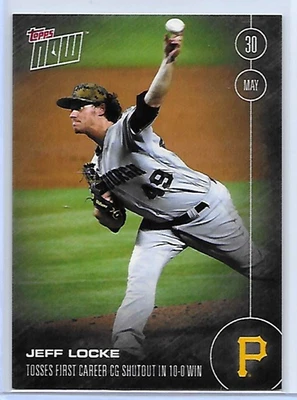 2016 TOPPS NOW JEFF LOCKE Tosses First Career CG Shutout in 10-0 Win Print /344 - Image 1 of 2