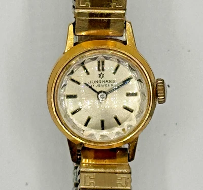 Edle JUNGHANS 17 Jewels Damenarmbanduhr vergoldet Germany Vintage - Bild 1 von 4