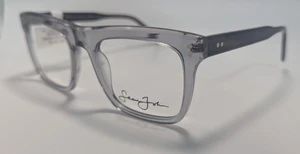SEAN JOHN SJO5163 057 Smoke Crystal Mens Square Full Rim Eyeglasses 55-22-155 - Picture 1 of 9