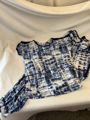 Juego de pijamas para mujer Lucky Brand 2 piezas azul blanco ropa de dormir súper suave XL largo Foto 1 de 4