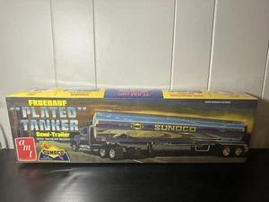AMT Fruehauf (Sunoco) Plated Tanker Trailer Plastic Model Kit 1/25 Scale SEALED - Picture 1 of 6