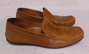 Alfani Loafers MensBoys Driving Shoes Loafers Brown/Tan Size 7.5M Leather Preppy - Picture 1 of 7