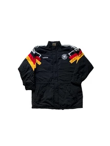 Vintage Adidas Deutschland Nationalmannschaft schwarz Seitenlinie Jacke Größe M - Bild 1 von 5