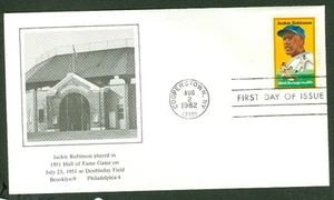 JACKIE ROBINSON FDC - HALL OF FAME GAME DOUBLEDAY FIELD CACHET - Picture 1 of 1