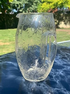 Original antike Koloman Moser ART DECO LOETZ Crackle Glas Kanne - Bild 1 von 12