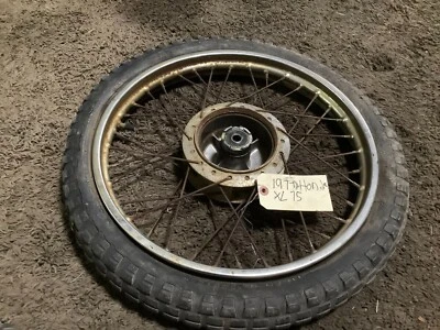 1977 77 年 HONDA XL 75 前轮/轮毂 — 第 1/4 张图片