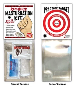 Redneck MASTURBATION KIT Gag Joke Prank GIFT PRESENT Birthday Adult Man Guy - Picture 1 of 3