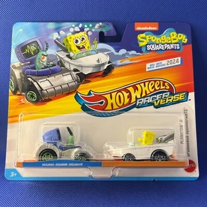 in hand HOT WHEELS rare RACER VERSE 2024 PLANKTON 2 pack SPONGEBOB squarepants - Picture 1 of 4