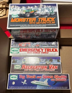 Lot of 4 NIB Hess Toy Trucks in Original Boxes w/ Packaging 1998,1999,2005,2007 - Picture 1 of 10