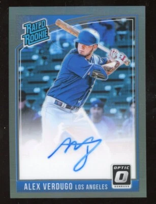Alex Verdugo 2018 Optic Rated Rookie Auto Serial #d 2/25 Los Angeles Dodgers - Image 1 of 2
