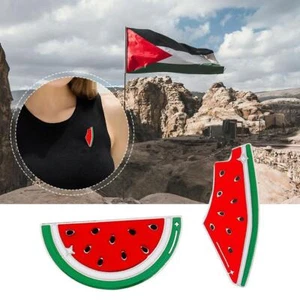 Watermelon Enamel Pin|Watermelon Palestine Pin | Brooch Pin| Free-Palestine |NeW - Picture 1 of 12
