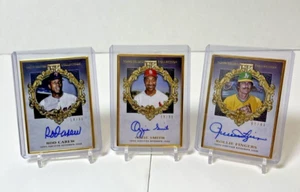 2022 Topps Gilded Collection Ozzie Smith , Carew, Fingers Gold Framed Autographs - Picture 1 of 2