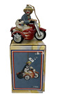 Emmett Kelly Clown Motorcycle & Dog Ornament 1998 Vintage FLAMBRO in Box