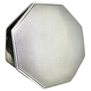 Vintage ART DECO c1937 Sterling Silver Mirror COMPACT CASE by CRISFORD & NORRIS - Picture 1 of 9