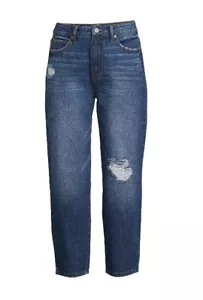 Time And Tru Damengröße 10 blau abgenutzt hoher Bund fünf Taschen Lauf Jeans - Bild 1 von 9