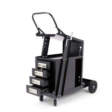 4-drawer Welding Trolley Cart Welder Cabinet MIG TIG Arc Plasma Cutter Bench