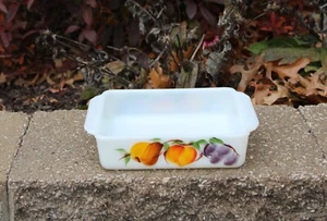 Vtg Anchor Hocking Fire King Gay Fad Fruit 452 Square Baking Brownie Dish 8" EUC - Picture 1 of 9