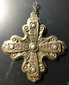 Vintage Reed & Barton Sterlingsilber christliches Kreuz Weihnachtsschmuck 1972 - Bild 1 von 7