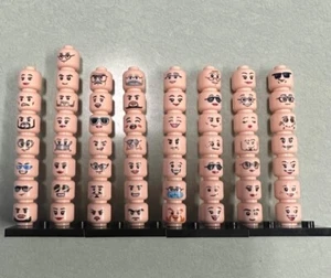 Block Bulk Minifigur Menge 56 Fleischköpfe Gesichtsausdrücke Set - Bild 1 von 1