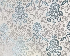 Tessuto multiuso leggero damascato jacquard blu da cortile - Foto 1 di 1