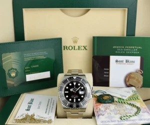 ROLEX - 43mm Stainless Steel RED Sea Dweller Mark II w/ CARD 126600 - SANT BLANC - Picture 1 of 8