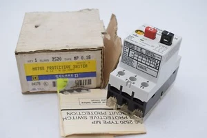 NEW SQUARE D CLASS 2520 SERIES A MOTOR PROTECTIVE SWITCH 2520MP 0.16 - Picture 1 of 5