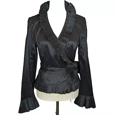 Joseph Ribkoff Women's Jacket Top Black Cocktail Formal Party (Taffeta?) 10 S - Image 1 of 4