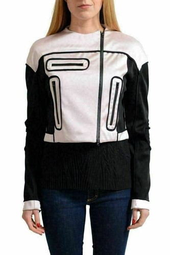 Giacca Versace Versus donna multicolore con cerniera intera tagliata US XS IT 38