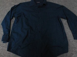Roundtree and Yorke Mens Shirt LArge blue button down designer - Picture 1 of 11