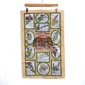 Vintage Sally Jayne Textilien Küche Garten Kräuter Geschirrtuch Landhaus Kern Bauernhaus - Bild 1 von 5