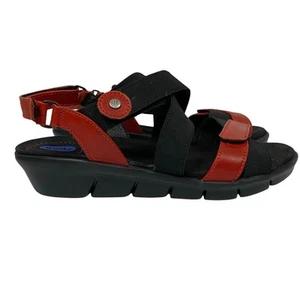 Sandali sportivi comodi Wolky Electra rosso nero EU 41 US 9,5-10 - Foto 1 di 11