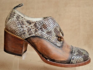 Freebird by Steven Catalina Damenschuhe 9 Medium Schlangenleder braun - Bild 1 von 9