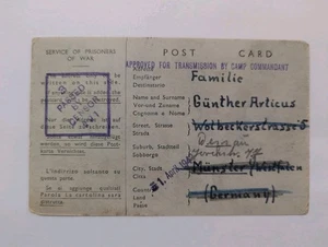 Australien POW Zensur Beleg nach Deutschland 1942 - Bild 1 von 4