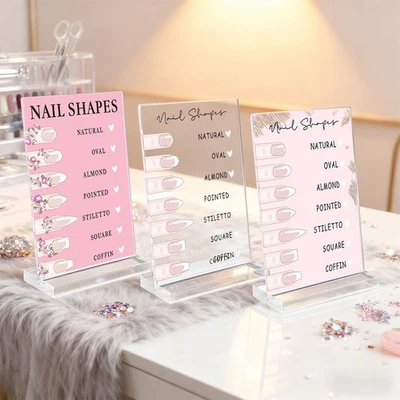 Tablero de exhibición en forma de uñas elegante uso versátil profesional tecnología de uñas regalos Foto 1 de 2