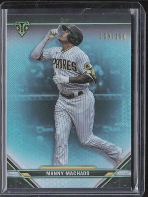 2021 Topps Triple Threads #9 Manny Machado Aquamarine #/150 - Image 1 of 2