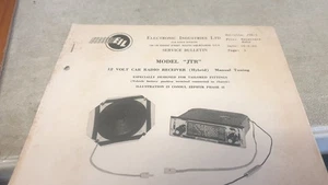 Ford Zephyr Consul 1960 12 voltios JTR RADIO DE COCHE datos de servicio originales - Imagen 1 de 3