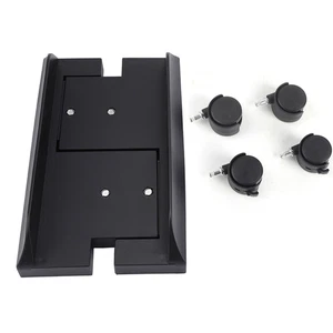 Black Removable Computer Case Stand Holder Bracket Desktop Mainframe Storag OU - Picture 1 of 16