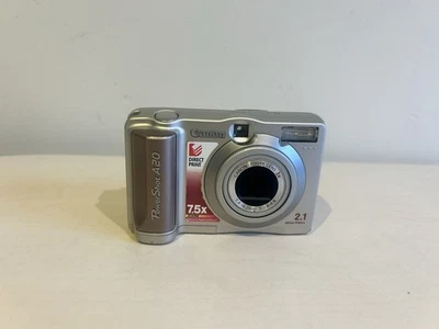 Canon Powershot A20 3X Zoom 2.1MP Digital Camera NO CF CARD , Working - Image 1 of 4