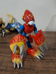 Digimon Digivolving Flamedramon to Digi-Egg Figure Bandai 2000 Incomplete - Picture 1 of 5