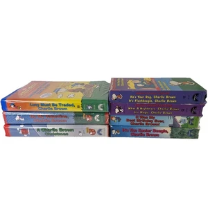 Charlie Brown Snoopy VHS Lot Of 7 Peanuts Rare Tales He’s Your Dog Nightmare HTF - Picture 1 of 11