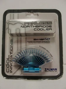 Zalman ZM-NBF47 Blue Flower Passive Chipset North Bridge Cooler - New - Picture 1 of 4