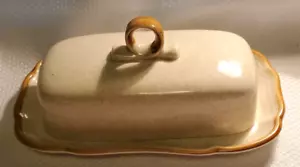 Mikasa Japan Oven to Table Garden Club Butter Dish with Lid - Picture 1 of 4