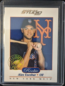 2001 Donruss Studio PROOF Alex Escobar #151 23/25