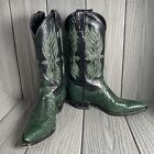 Womens TONY LAMA 6.5 M Leather Multicolor Snake Skin cowboy Boots #1234