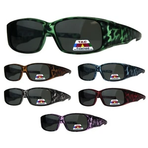 Gafas de sol para mujer polarizadas mate tortuga 56 mm ajuste sobre rectangulares - Imagen 1 de 25